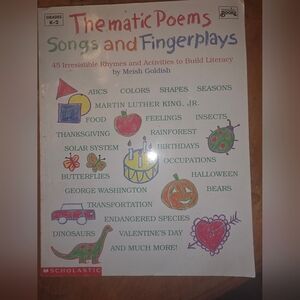 Thematic Poems, Songs and Fingerplay, By Goldish, Meish Grades K-2 Rhymes